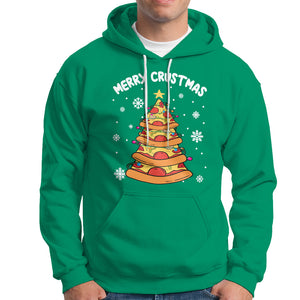 Merry Crustmas Pizza Christmas Tree Xmas Hoodie TS09 Printyourwear