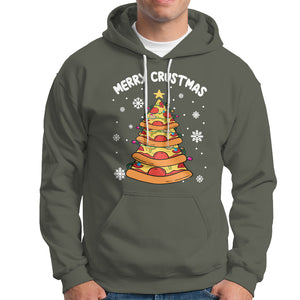 Merry Crustmas Pizza Christmas Tree Xmas Hoodie TS09 Printyourwear