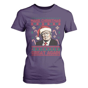 Funny Christmas Trump T Shirt For Women Make Christmas Great Again TS09 Purple Print Your Wear