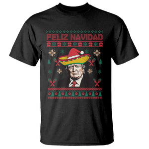 Funny Mexico Christmas Trump T Shirt Feliz Navidad Mexican Sombrero Santa TS09 Black Print Your Wear