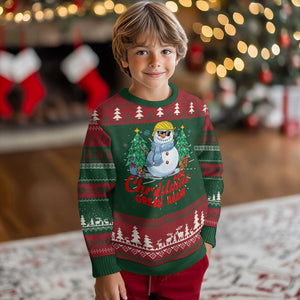 Make Christmas Great Again Ugly Christmas Sweater Funny Trump Snowman Xmas TS09 Christmas Print Your Wear