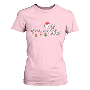 Funny Christmas Kamala T Shirt For Women Comma La Harris Christmas Tree TS09 Light Pink Print Your Wear