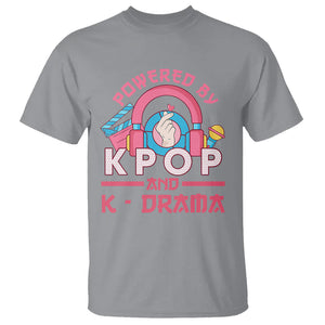 Powered by K-pop and K-Drama Korena Lover T Shirt TS09 Sport Gray Printyourwear