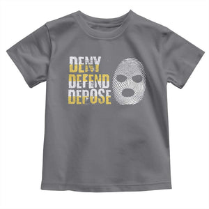 Deny Defend Depose Toddler T Shirt TS09 Charcoal Print Your Wear
