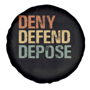 Retro Deny Defend Depose Spare Tire Cover TS09 Print Your Wear