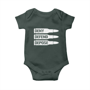 Deny Defend Depose Bullet Baby Onesie TS09 Print Your Wear
