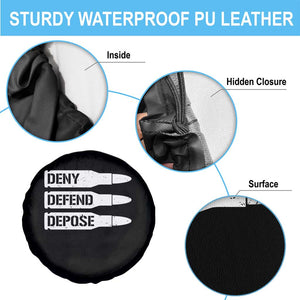 Deny Defend Depose Bullet Spare Tire Cover TS09 Print Your Wear