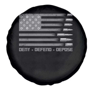 Deny Defend Depose Spare Tire Cover Bullet America Flag TS09 Print Your Wear
