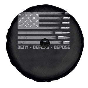 Deny Defend Depose Spare Tire Cover Bullet America Flag TS09 Print Your Wear