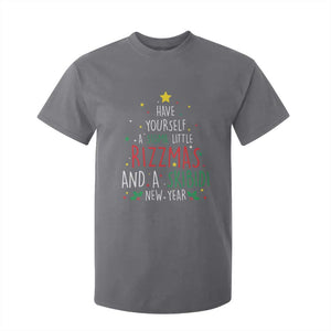 Funny Xmas T Shirt For Kid Have Yourself A Sigma Little Rizzmas And A Skibidi New Year TS09 Charcoal Print Your Wear