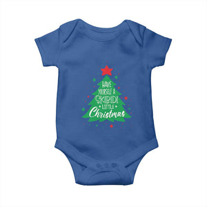 Funny Xmas Baby Onesie Have Yourself A Skibidi Little Rizzmas TS09 Royal Blue Print Your Wear
