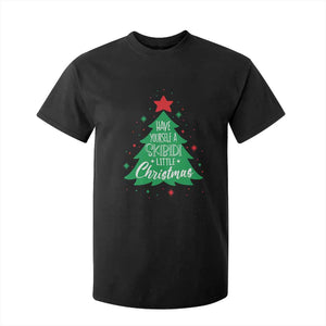 Funny Xmas T Shirt For Kid Have Yourself A Skibidi Little Rizzmas TS09 Black Print Your Wear