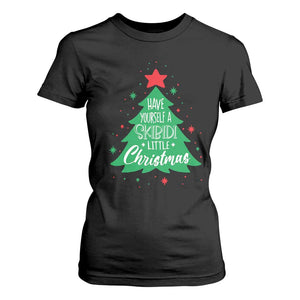 Funny Xmas T Shirt For Women Have Yourself A Skibidi Little Rizzmas TS09 Black Print Your Wear