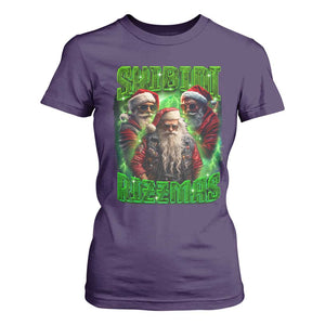 Funny Xmas T Shirt For Women Skibidi Rizzmas Cool Santa Rizz TS09 Purple Print Your Wear