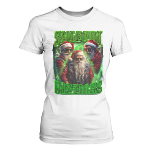 Funny Xmas T Shirt For Women Skibidi Rizzmas Cool Santa Rizz TS09 White Print Your Wear