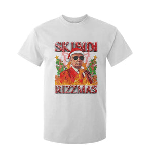 Funny Xmas Trump T Shirt For Kid Skibidi Rizzmas Cool Trump Rizz TS09 White Print Your Wear