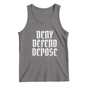 Deny Defend Depose Tank Top We The People Patriotic TS09 Deep Heather Print Your Wear
