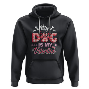 Valentine's Day Hoodie My Dogs Are My Valentine Pet Heart TS09 Black Printyourwear
