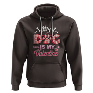 Valentine's Day Hoodie My Dogs Are My Valentine Pet Heart TS09 Dark Chocolate Printyourwear