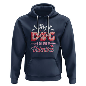 Valentine's Day Hoodie My Dogs Are My Valentine Pet Heart TS09 Navy Printyourwear