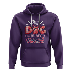 Valentine's Day Hoodie My Dogs Are My Valentine Pet Heart TS09 Purple Printyourwear