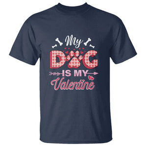 Valentine's Day T Shirt My Dogs Are My Valentine Pet Heart TS09 Navy Printyourwear