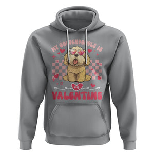 Valentine's Day Hoodie My Goldendoodle Is My Valentine Cute Dog Heart Sunglass TS09 Sport Gray Printyourwear