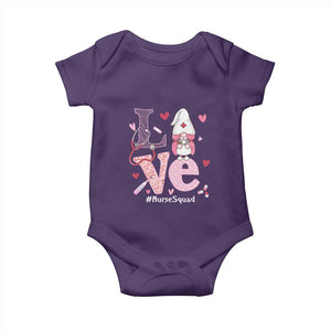 Valentine's Day Baby Onesie LOVE Nurse Squad Cute Gnome TS09 Purple Print Your Wear