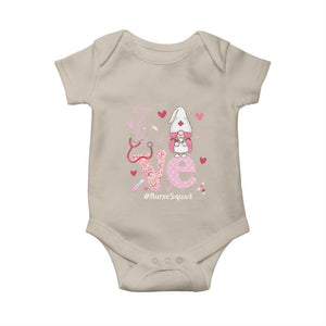 Valentine's Day Baby Onesie LOVE Nurse Squad Cute Gnome TS09 Sand Print Your Wear