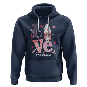 Valentine's Day Hoodie LOVE Nurse Squad Cute Gnome TS09 Navy Printyourwear
