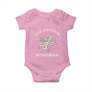 Valentine's Day Baby Onesie The Original Wingman Vintage Cupid Aesthestic TS09 Light Pink Print Your Wear