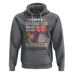 Happy Valentines Day And Yes It Is My Birthday Funny Heart Hoodie TS09 Charcoal Printyourwear