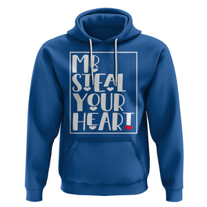 Valentine's Day Hoodie Mr Steal Your Heart Funny Heart TS09 Royal Blue Printyourwear