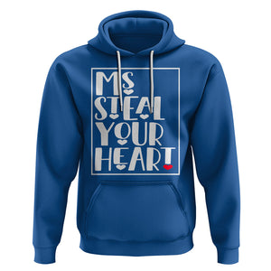 Valentine's Day Hoodie Ms Steal Your Heart Funny Heart TS09 Royal Blue Printyourwear