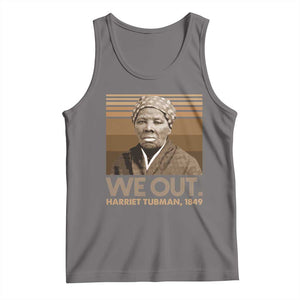 Harriet Tubman Tank Top We Out 1849 Retro Black History TS09 Deep Heather Print Your Wear