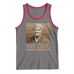 Harriet Tubman Tank Top We Out 1849 Retro Black History TS09 Deep Heather Red Print Your Wear