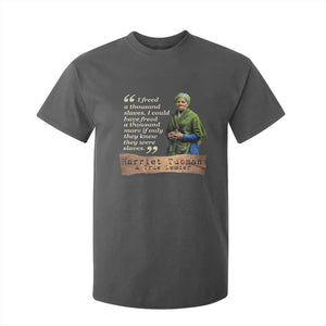 Harriet Tubman T Shirt For Kid If Only They Knew They Were Slaves Black History TS09 Dark Heather Print Your Wear