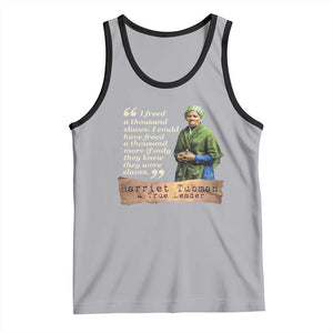 Harriet Tubman Tank Top If Only They Knew They Were Slaves Black History TS09 Athletic Heather Black Print Your Wear