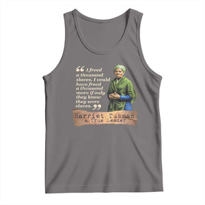 Harriet Tubman Tank Top If Only They Knew They Were Slaves Black History TS09 Deep Heather Print Your Wear