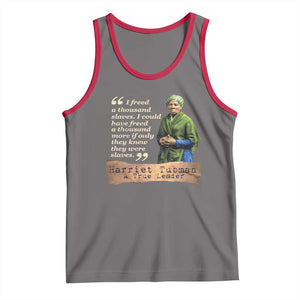 Harriet Tubman Tank Top If Only They Knew They Were Slaves Black History TS09 Deep Heather Red Print Your Wear
