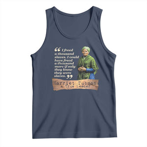 Harriet Tubman Tank Top If Only They Knew They Were Slaves Black History TS09 Navy Print Your Wear