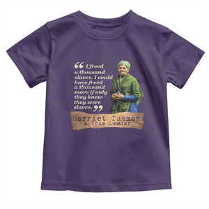 Harriet Tubman Toddler T Shirt If Only They Knew They Were Slaves Black History TS09 Purple Print Your Wear