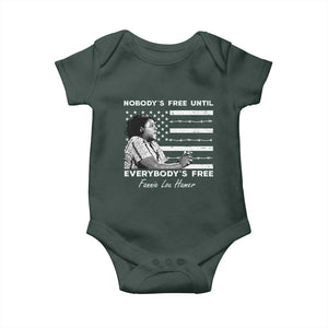 Fannie Lou Hamer Baby Onesie Nobody's Free Until Everybody's Free Black History TS09 Print Your Wear