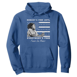 Fannie Lou Hamer Hoodie Nobody's Free Until Everybody's Free Black History TS09 Royal Blue Print Your Wear