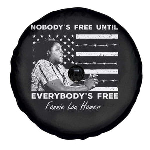 Fannie Lou Hamer Spare Tire Cover Nobody's Free Until Everybody's Free Black History TS09 Print Your Wear