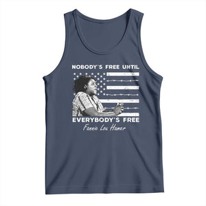 Fannie Lou Hamer Tank Top Nobody's Free Until Everybody's Free Black History TS09 Navy Print Your Wear