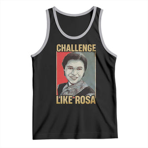 Rosa Parks Tank Top Challenge Like Rosa Black History TS09 Black Athletic Heather Print Your Wear