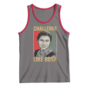 Rosa Parks Tank Top Challenge Like Rosa Black History TS09 Deep Heather Red Print Your Wear