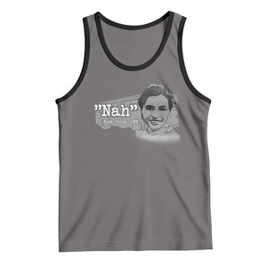 Nah Rosa Parks Tank Top Bus 1955 Black History Month TS09 Deep Heather Black Print Your Wear