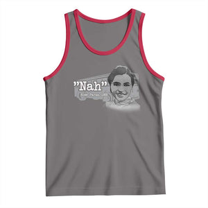 Nah Rosa Parks Tank Top Bus 1955 Black History Month TS09 Deep Heather Red Print Your Wear